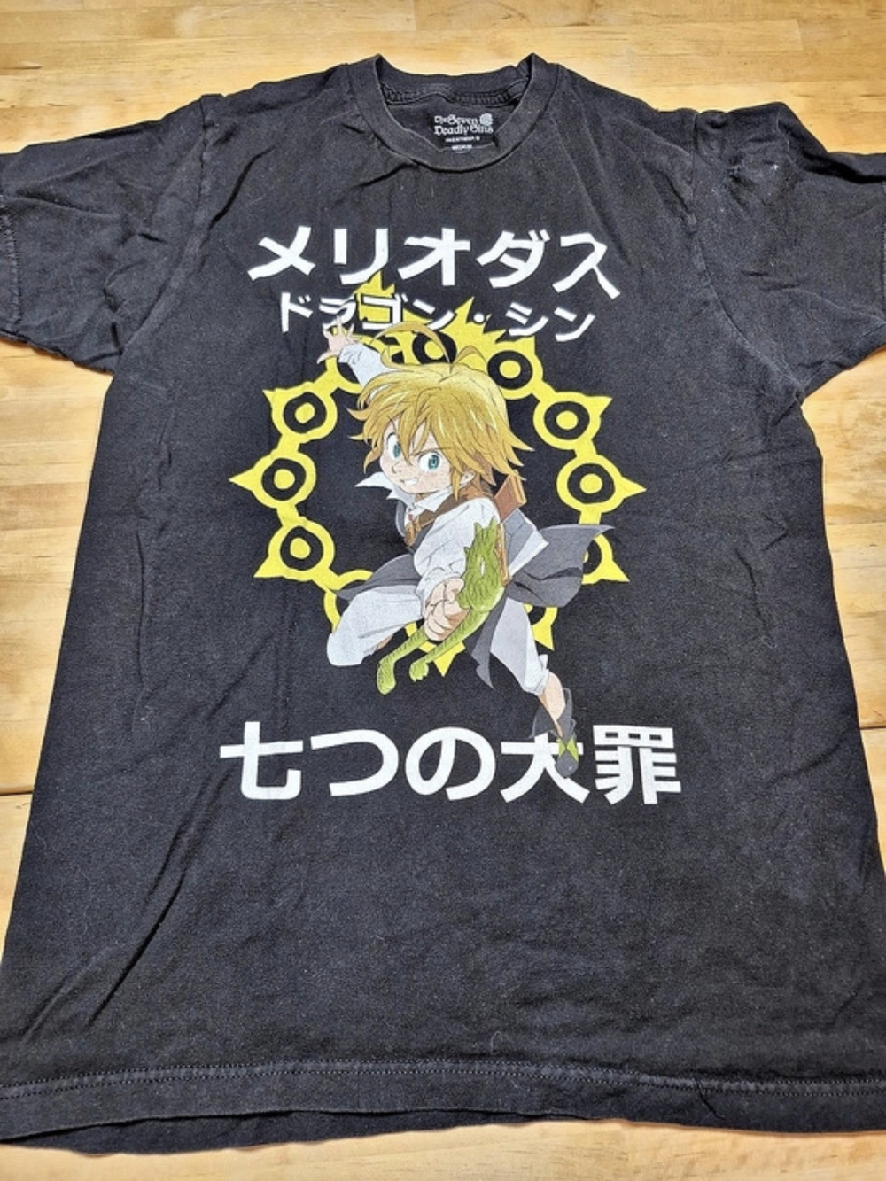 Funimation The Seven Deadly Sins Meliodas Graphic Tee  Black Medium 5281